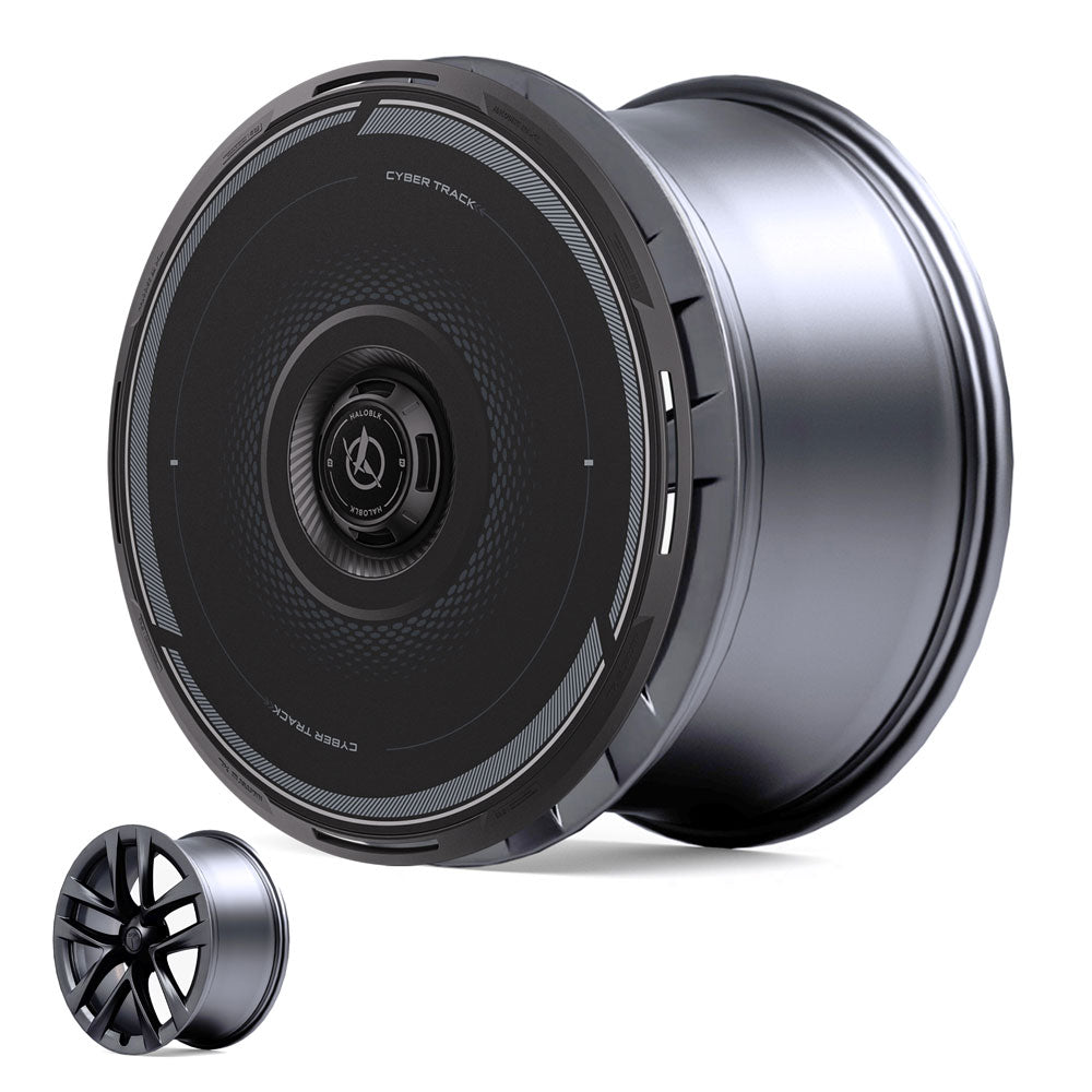 HALODISC 2 Wheel Covers for Tesla Model S 21" Velarium Wheels丨Cyber Track