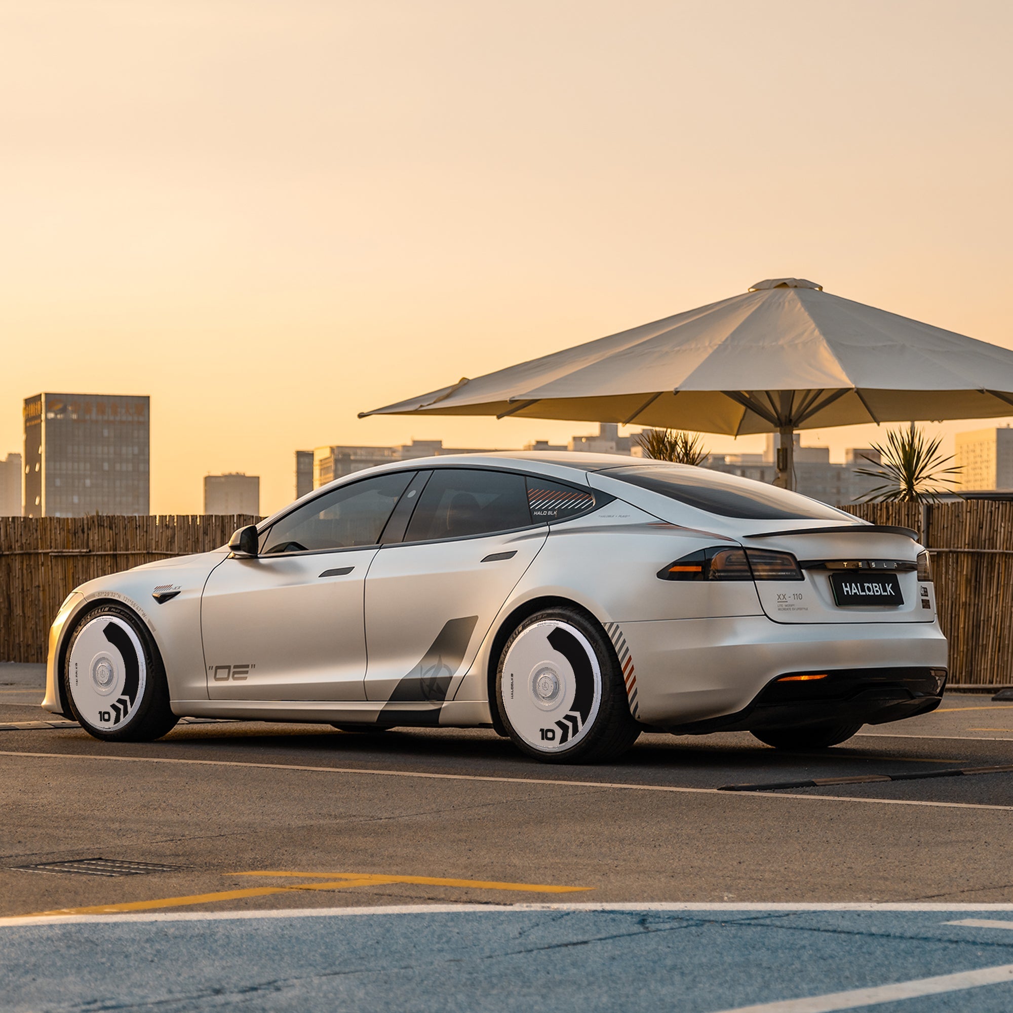 HALODISC 2 Wheel Covers for Tesla Model S 21" Turbine Wheels丨Cyber Track