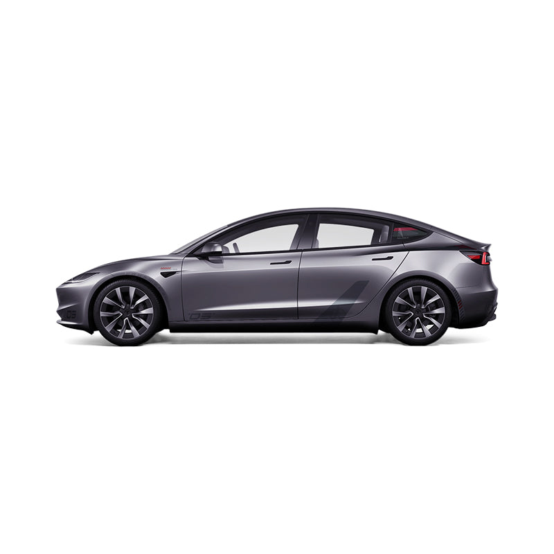 Custom Printable Vinyl Wrap for Tesla Model 3 Highland- Gunmetal Gray