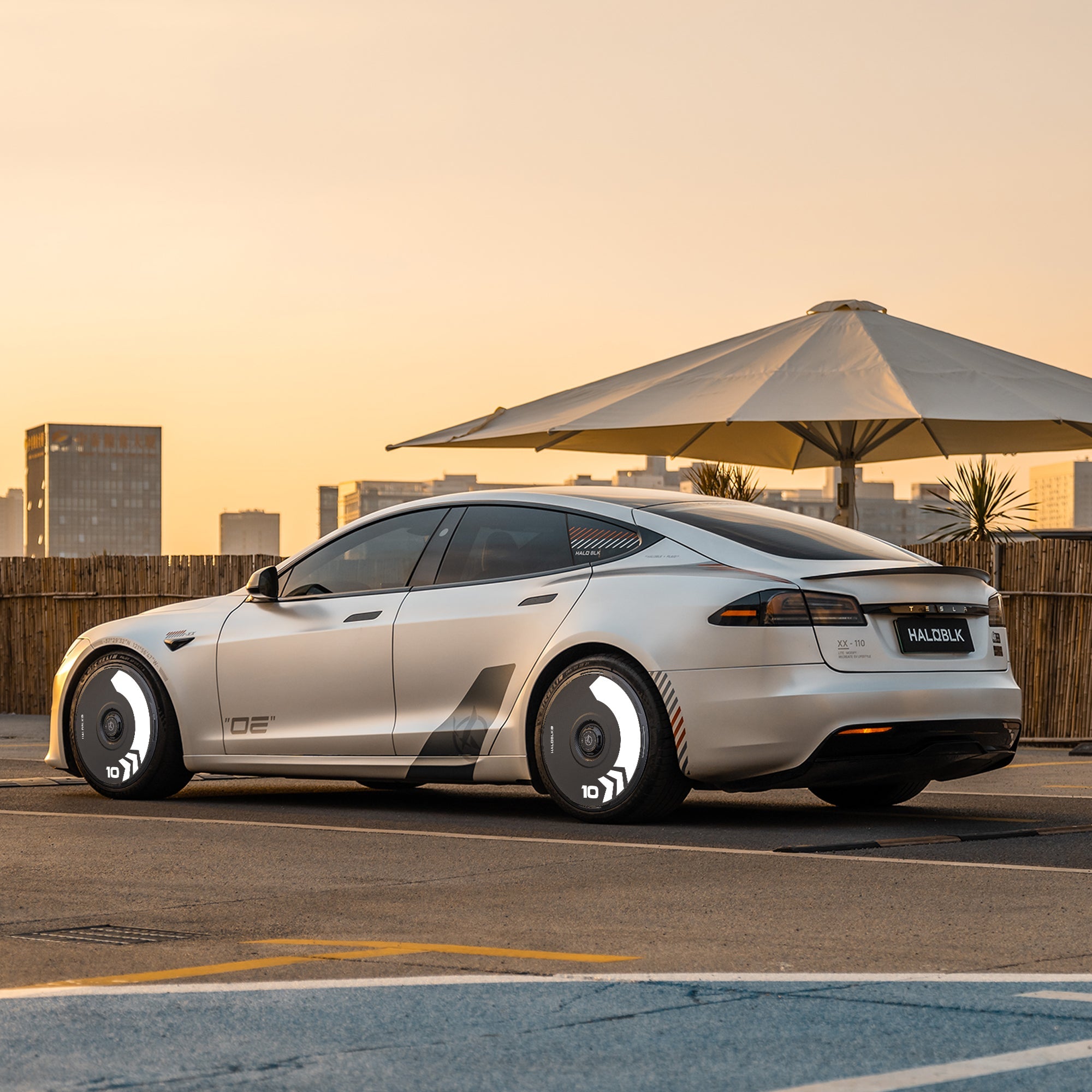 HALODISC 2 Wheel Covers for Tesla Model S 21" Turbine Wheels丨Cyber Track