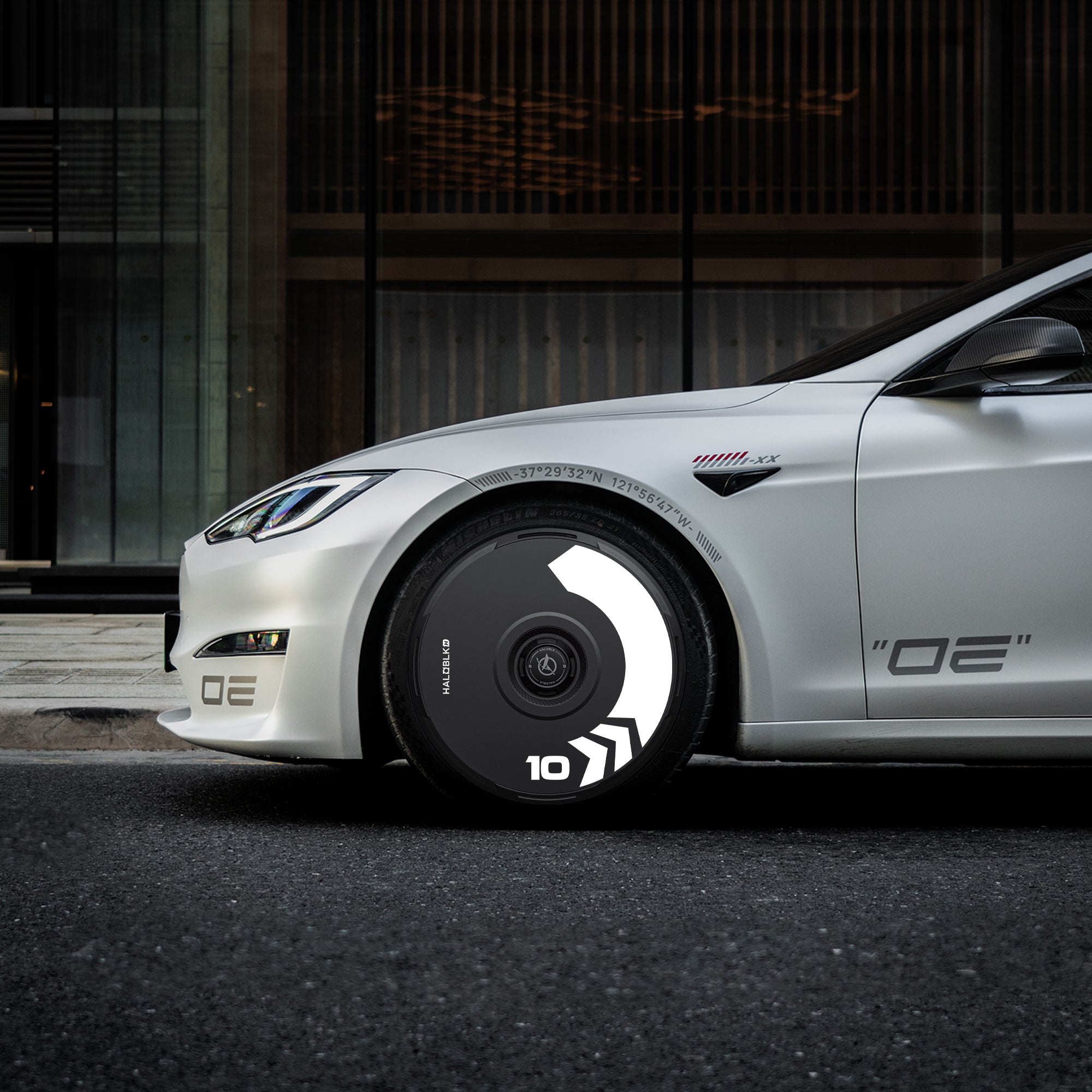 HALODISC 2 Wheel Covers for Tesla Model S 21" Turbine Wheels丨Cyber Track