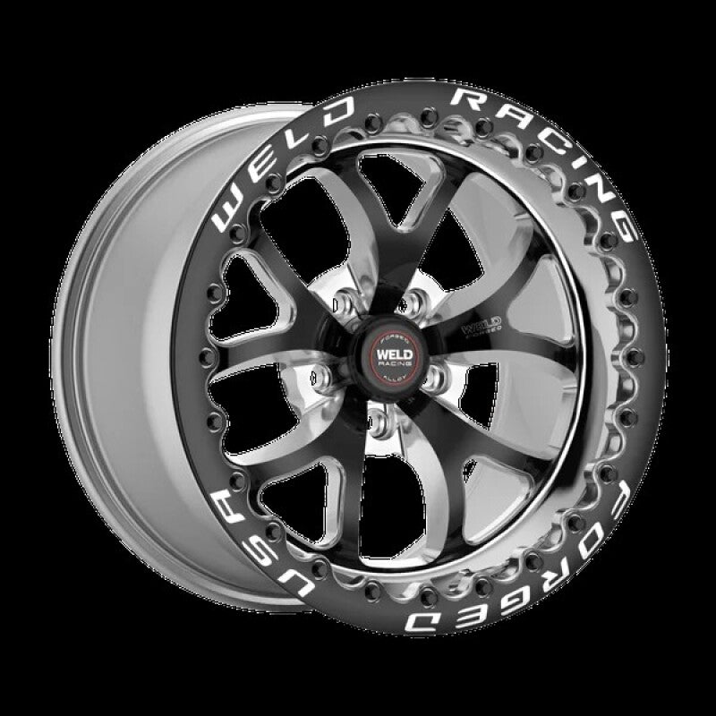 Weld S76 15x8 Black 5x4.75 4.5 BS Black SBL MT