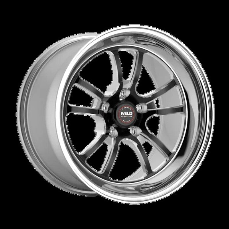Weld S70 RT-S 17x10.5in / 5x120.65 BP / 7.8in. BS - Black Center - Polished Shell Wheel